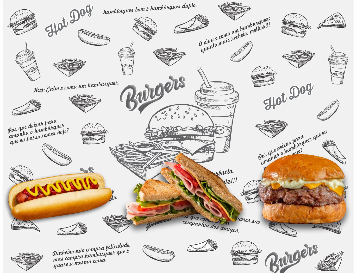 Papel Acoplado para Lanches e Hambúrguer